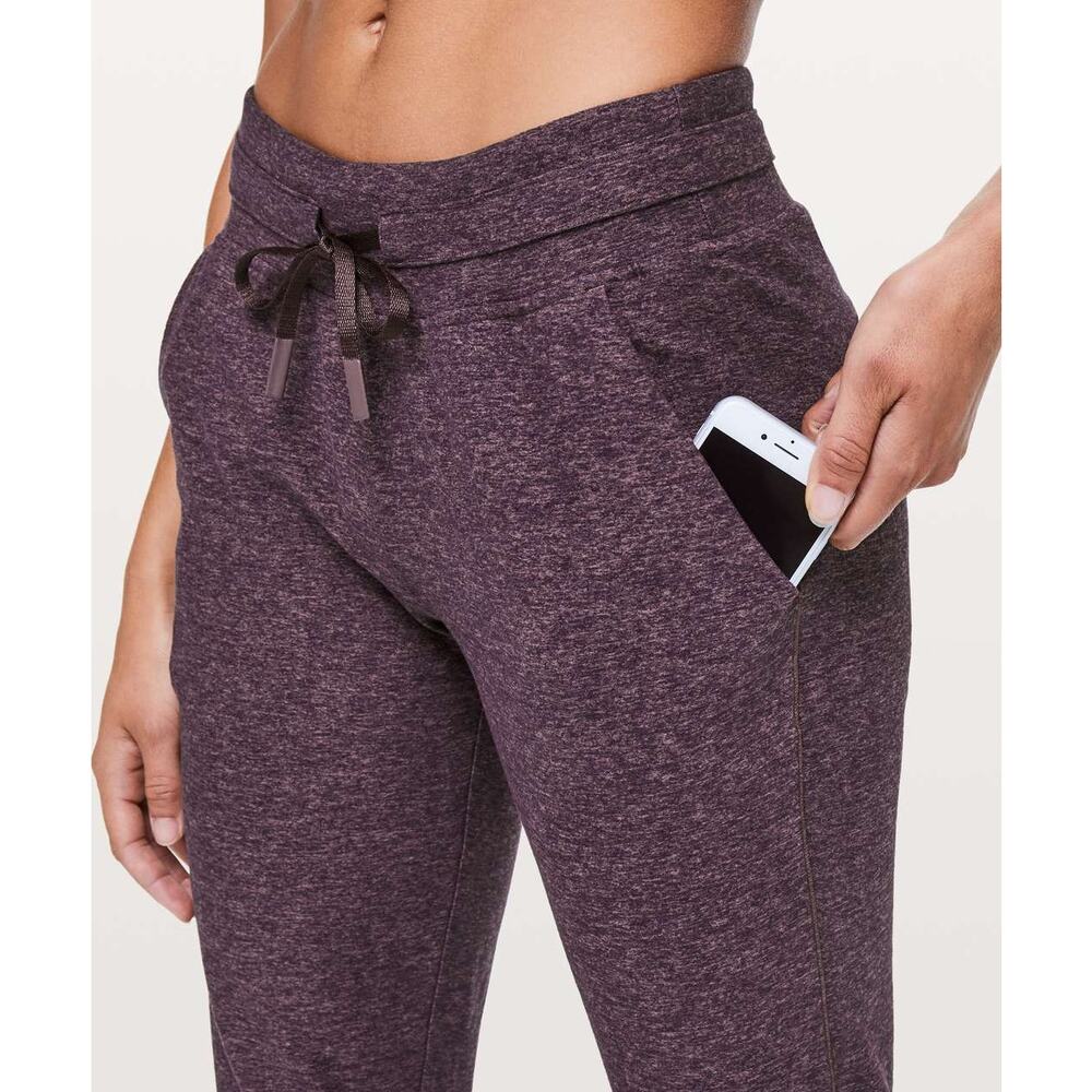 Lululemon Ready to Rulu Jogger Size 10 Purple Heathered Soft Lounge Pants Women